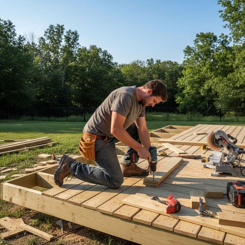 Deck Ramp Construction